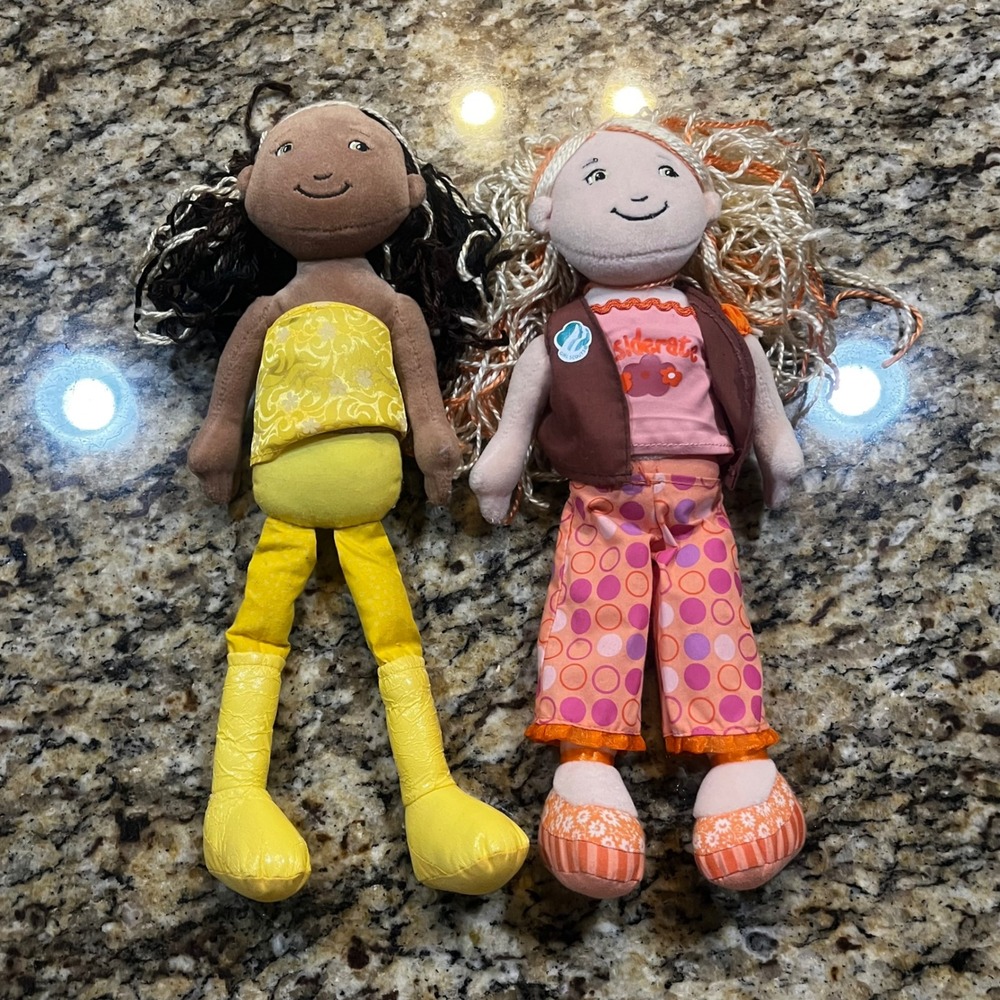 Manhattan Toy Groovy Girls Girl Scouts Faye and Brownie Plush Doll Lot of 2 13"